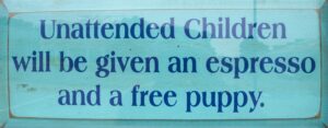 Like little children…